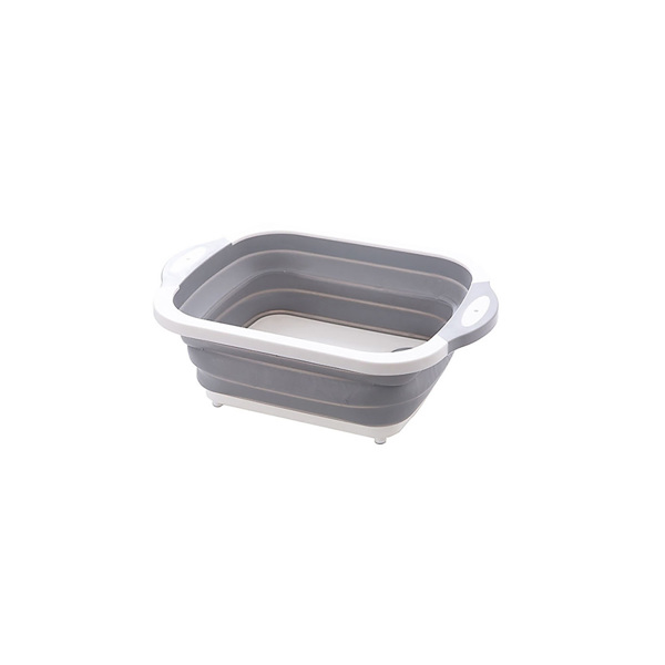 Multifunctional Cutting Board Drain Basket Collapsible Vegetable Basin