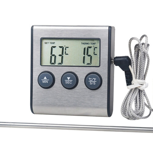 Oven & Meat Thermometer Timer