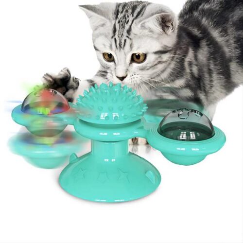 Cat Turning Windmill Turntable Tickle Toy