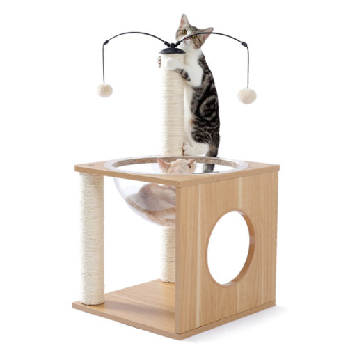 Cat Tree with Dangling Ball