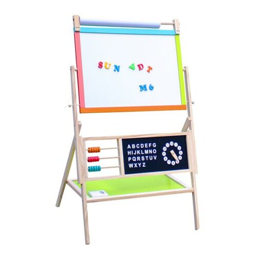 Wooden Kid's Art Education Easel