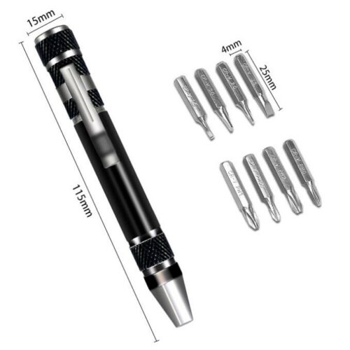 Pen-type multifunctional eight-in-one screwdriver set